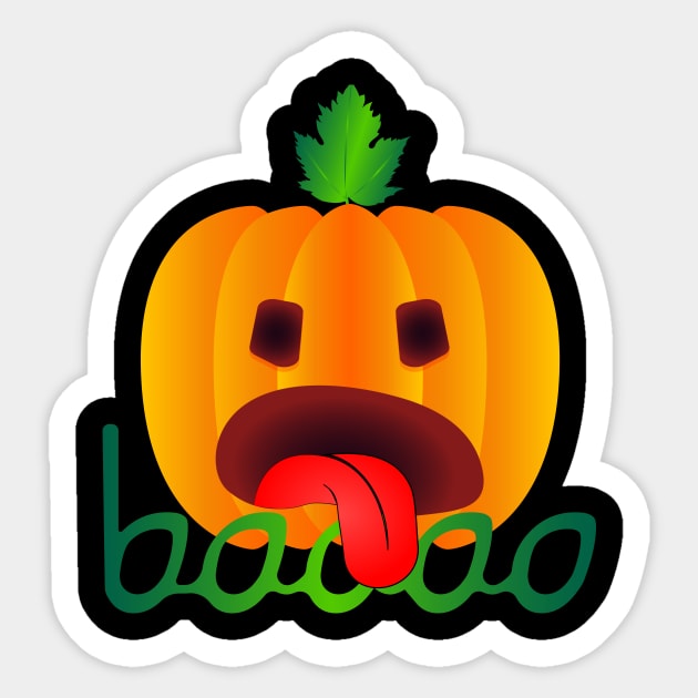 Boo pumpkin halloween Sticker by Salma Ismail